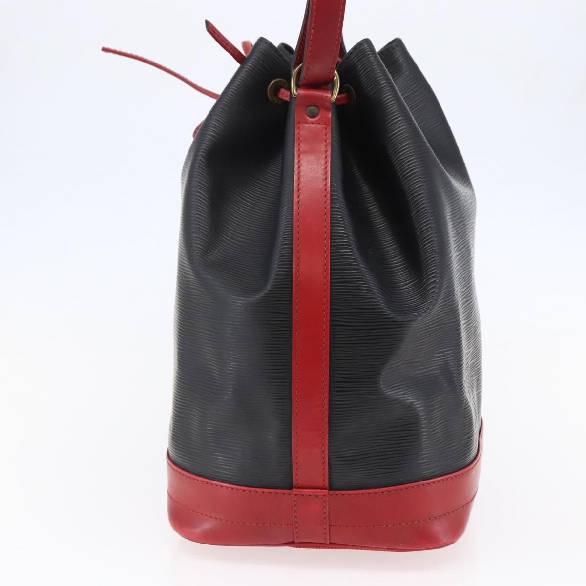 Louis Vuitton Bicolor Noe Handbag Epi Leather Black Leather Bag (Authentic  )