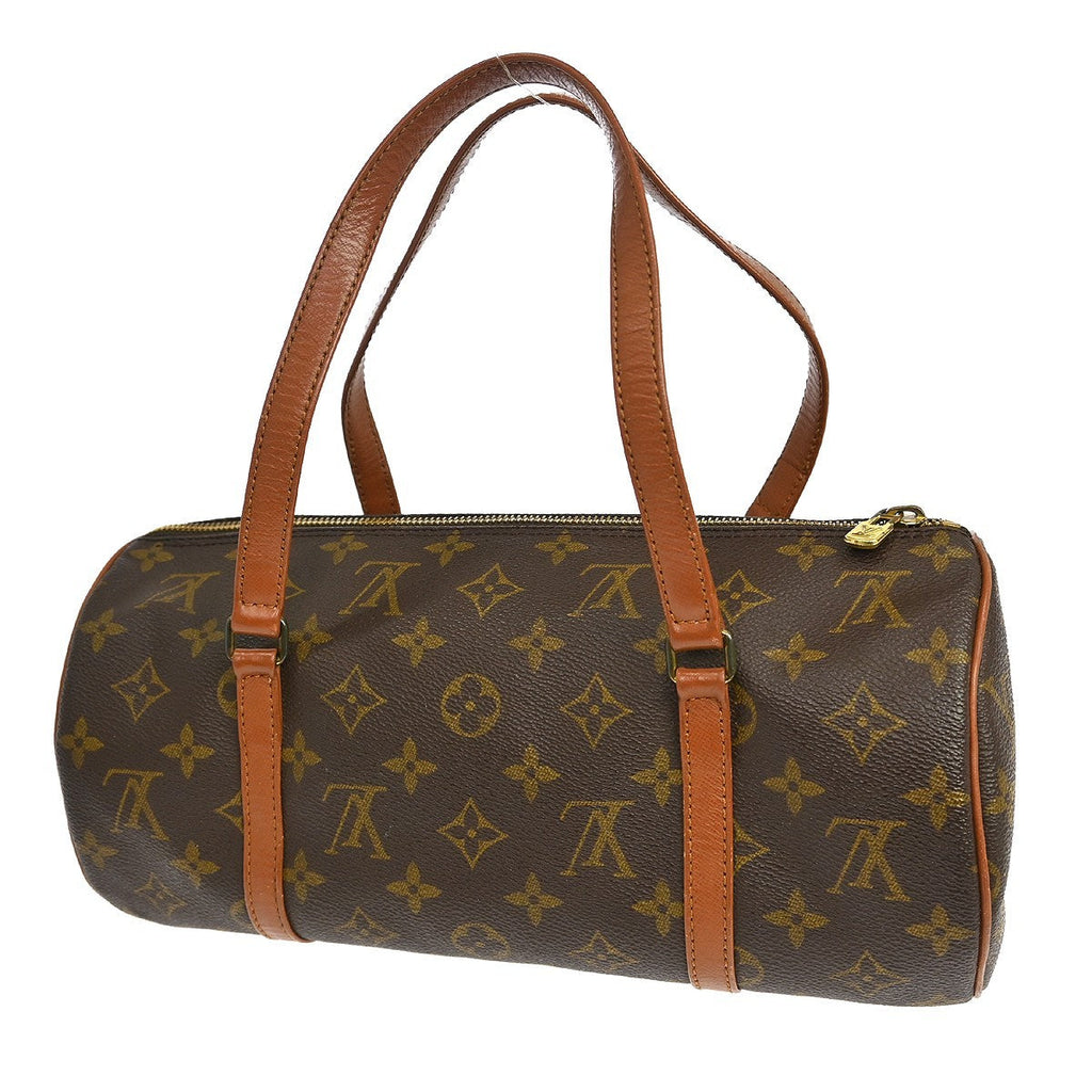 Louis Vuitton Papillon Handbag Monogram Canvas Brown Canvas Handbag (Authentic  )