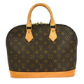 Louis Vuitton Alma Handbag Monogram Canvas Brown Canvas Handbag (Authentic  )