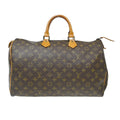 Louis Vuitton Speedy Handbag Monogram Canvas Brown Canvas Handbag ( )