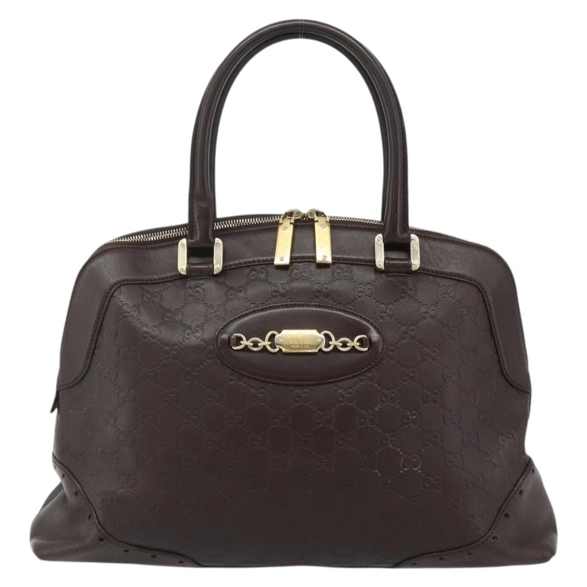 Gucci Guccissima Shoulder Bag Brown Canvas Handbag ( )