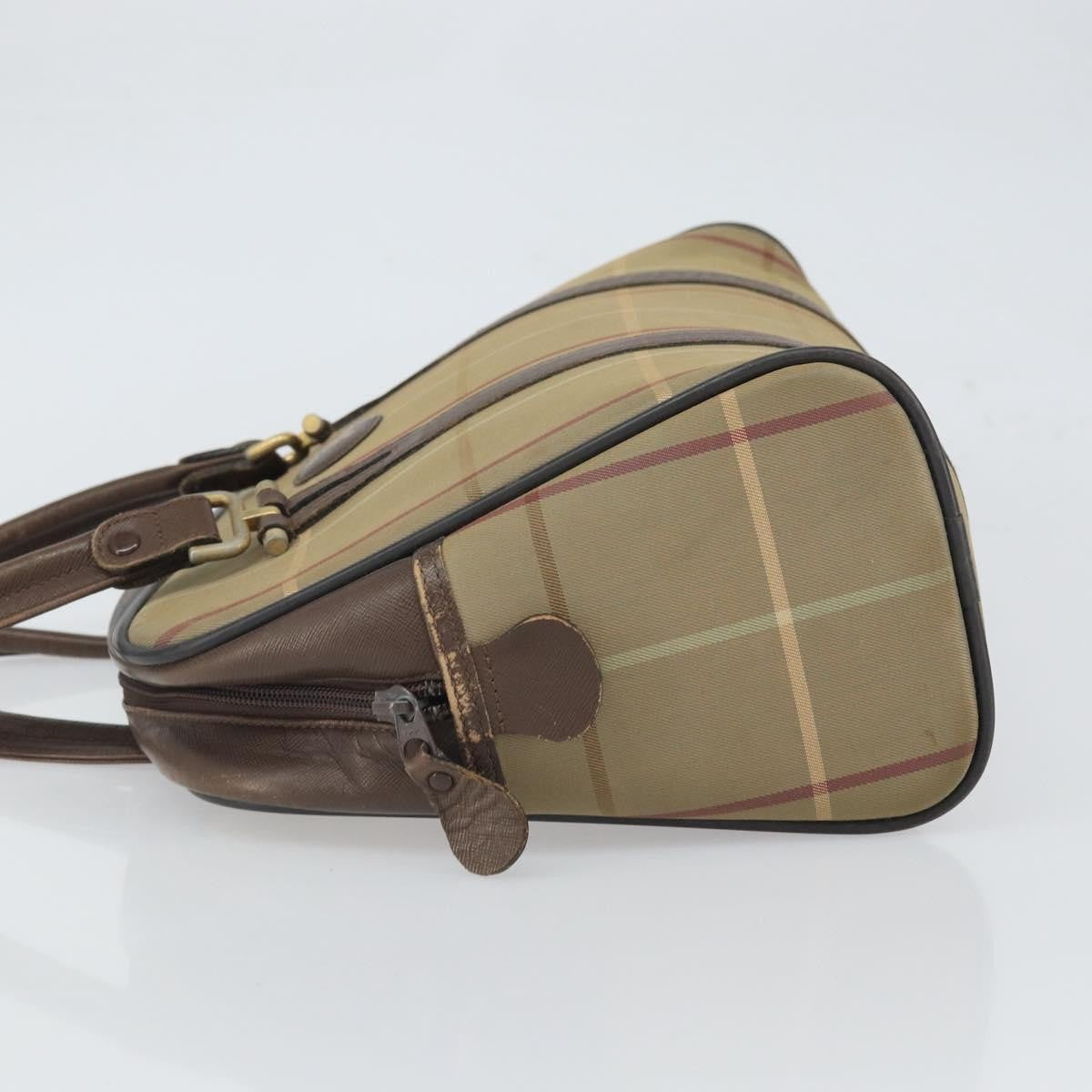 Burberry Nova Handbag Canvas Beige Canvas Handbag (Authentic  )