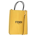 Fendi Pack Shopping Tote Leather Yellow Leather Handbag (Authentic  )