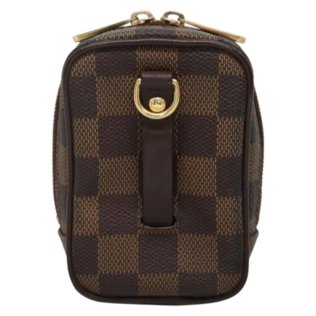 Louis Vuitton Etui Okapi Camera Case Damier Brown Canvas Bag (Authentic  )