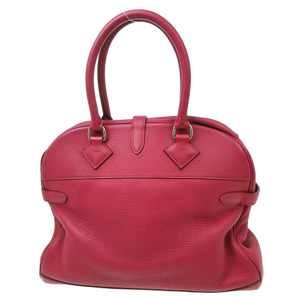 Hermes Atlas Bag Clemence Red Leather Handbag ( )