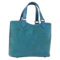 Louis Vuitton Plage Lagoon Bay Handbag Vinyl Epi Leather Blue Leather Bag (Authentic  )