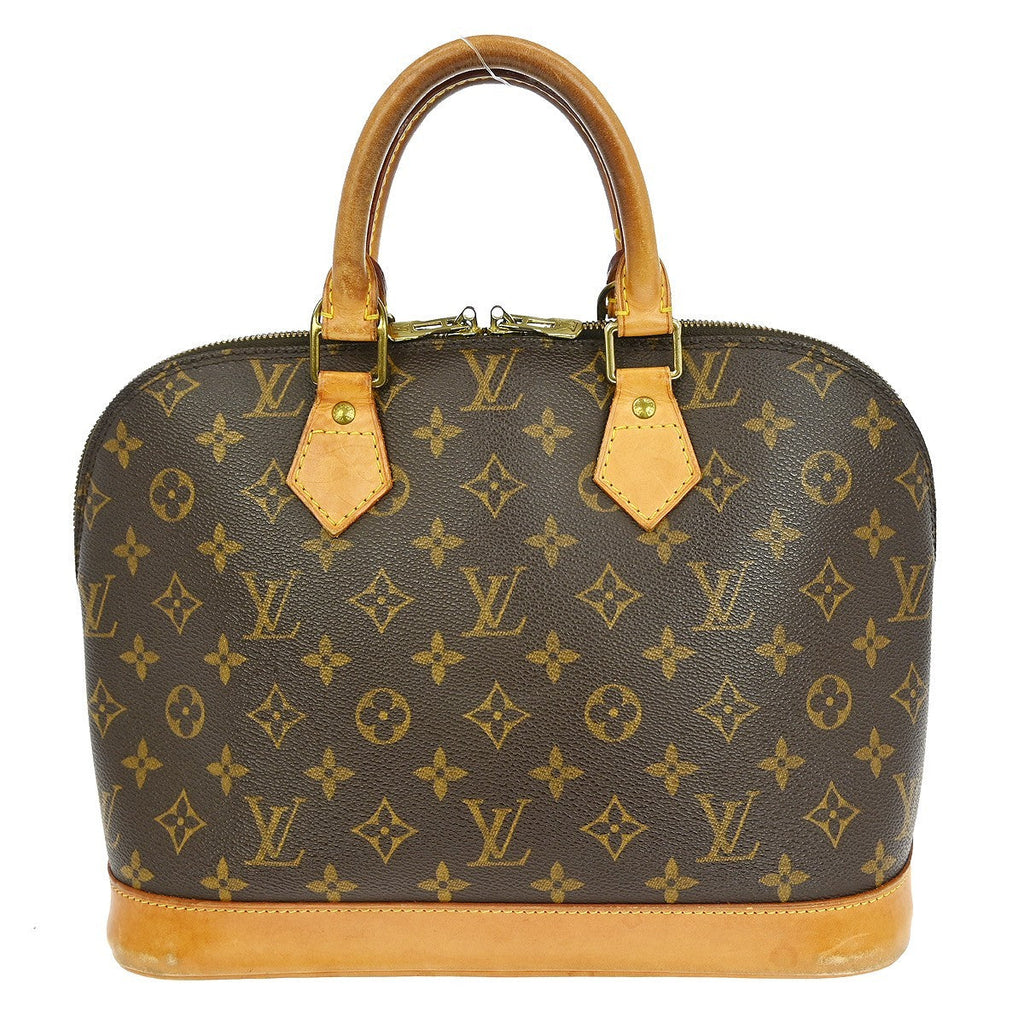 Louis Vuitton Alma Handbag Monogram Canvas Brown Canvas Handbag ( )