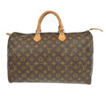 Louis Vuitton Speedy Handbag Monogram Canvas Brown Canvas Handbag ( )