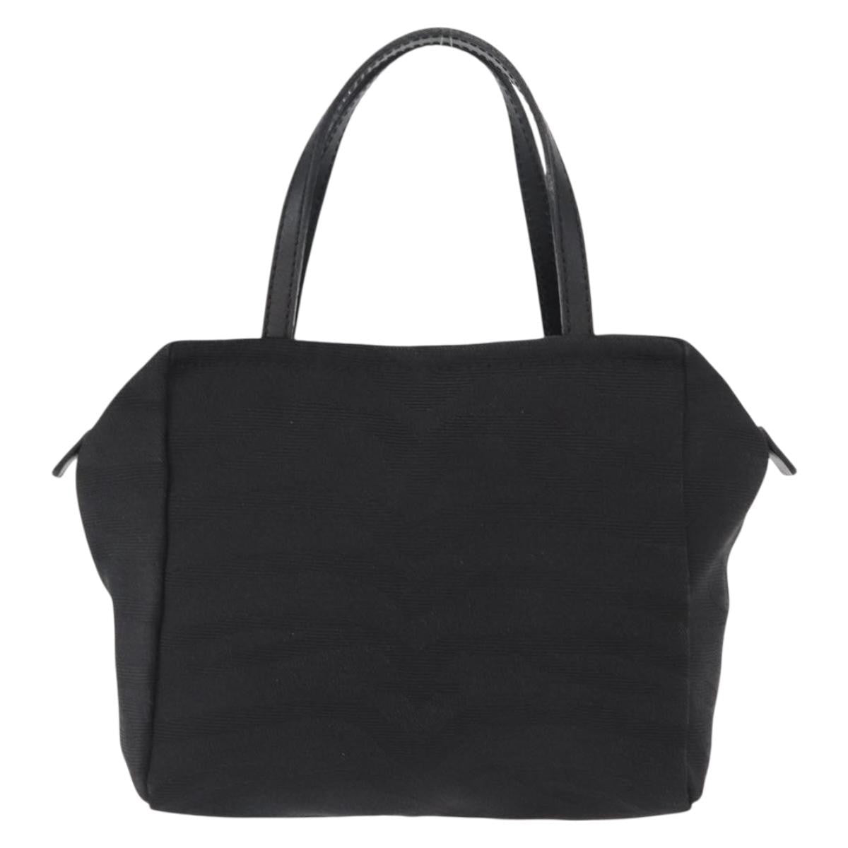 Fendi Vintage Handbag Canvas Black Canvas Handbag (Authentic  )