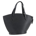 Louis Vuitton Saint Jacques Handbag Epi Leather Black Leather Handbag (Authentic  )