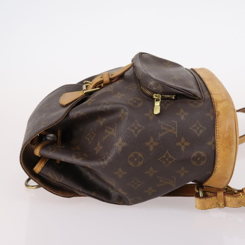 Louis Vuitton Vintage Montsouris Backpack Monogram Canvas Brown Canvas Backpack Bag (Authentic  )