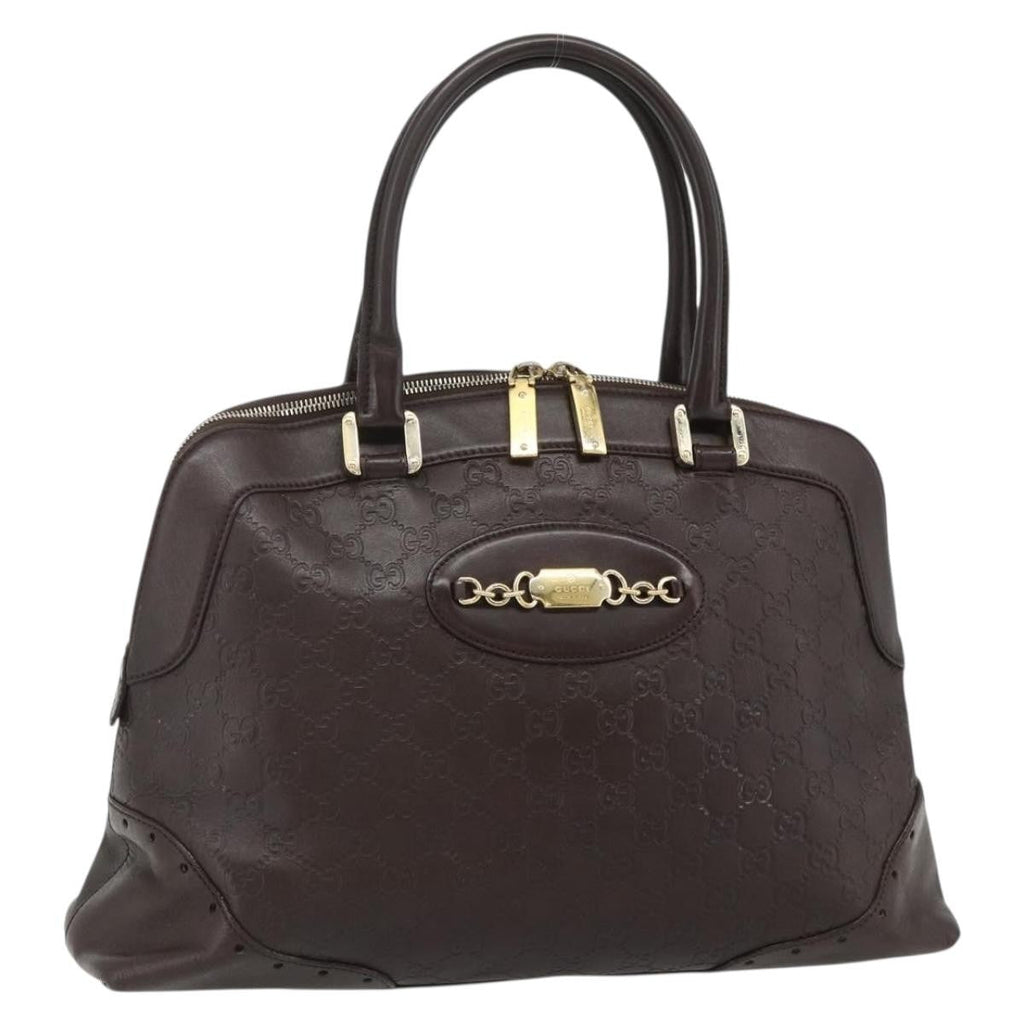Gucci Guccissima Shoulder Bag Brown Canvas Handbag ( )