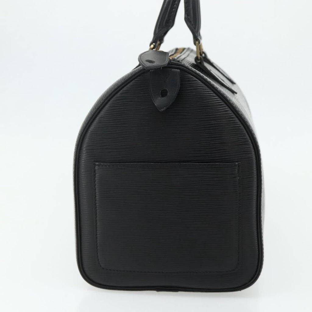 Louis Vuitton Speedy Handbag Epi Leather Black Leather Handbag ( )