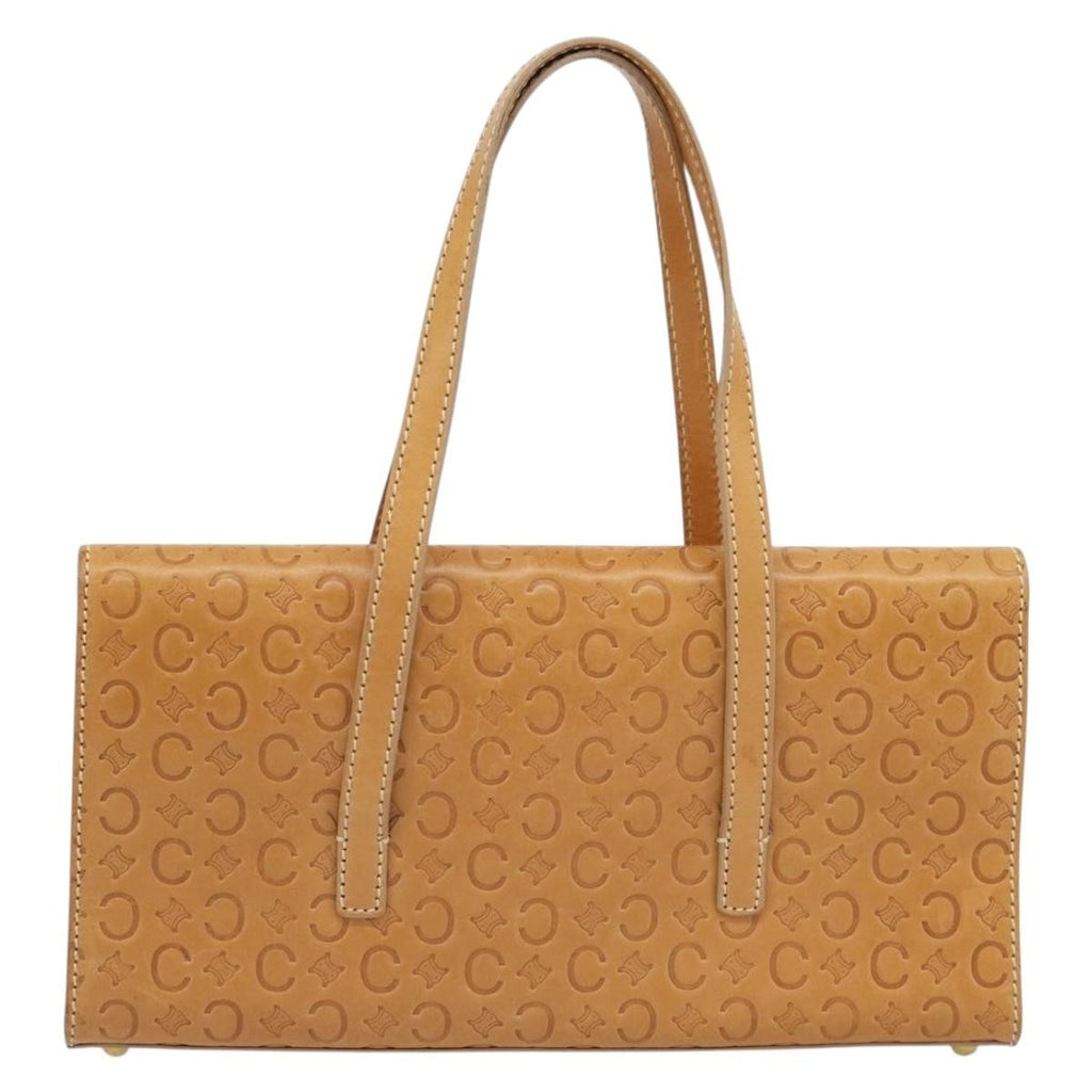 Celine C Macadam Handbag Canvas Beige Canvas Handbag ( )