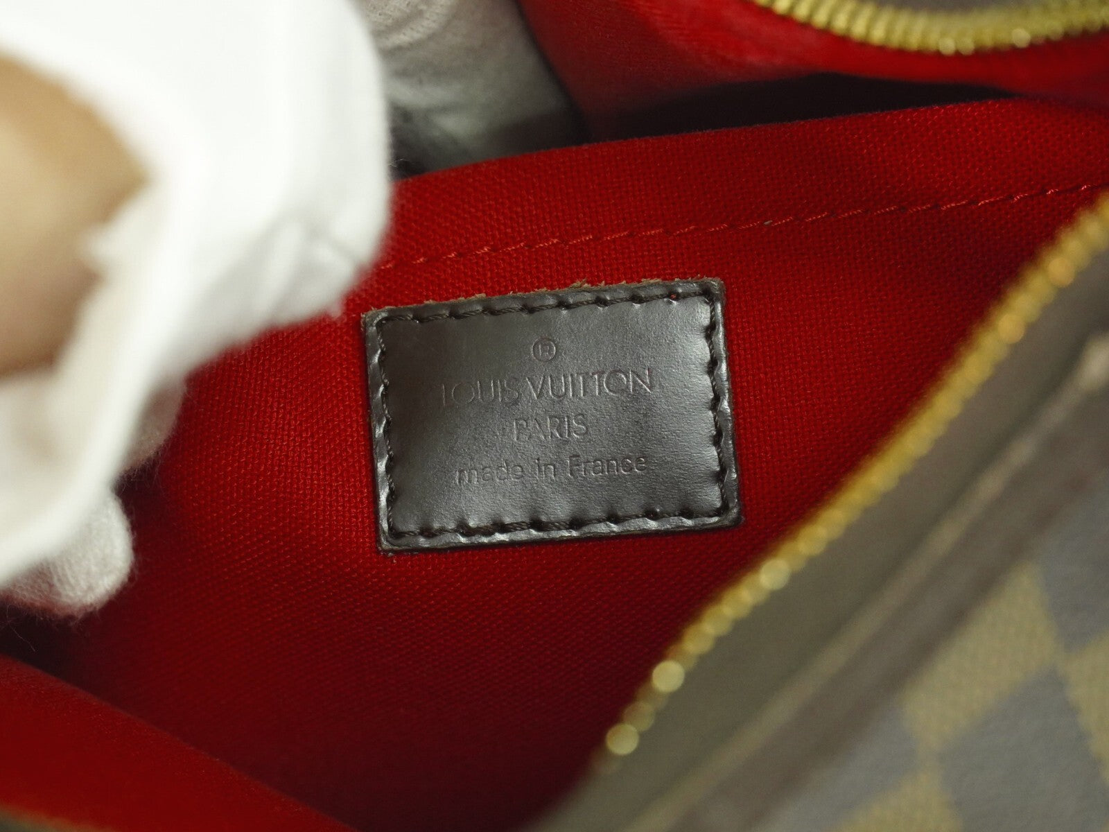 Louis Vuitton Thames Handbag Damier Brown Canvas Bag (Authentic  )