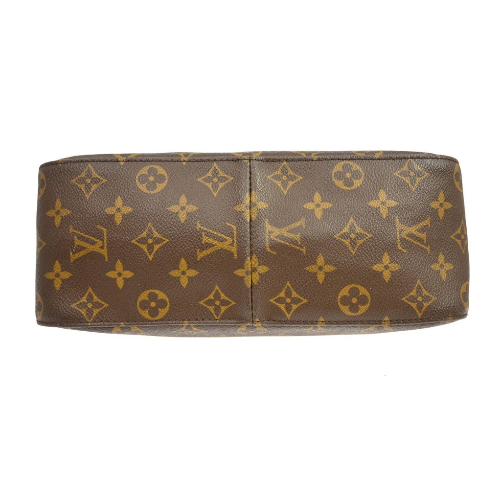 Louis Vuitton Monogram Looping Handbag Monogram Canvas Brown Canvas Handbag (Authentic  )