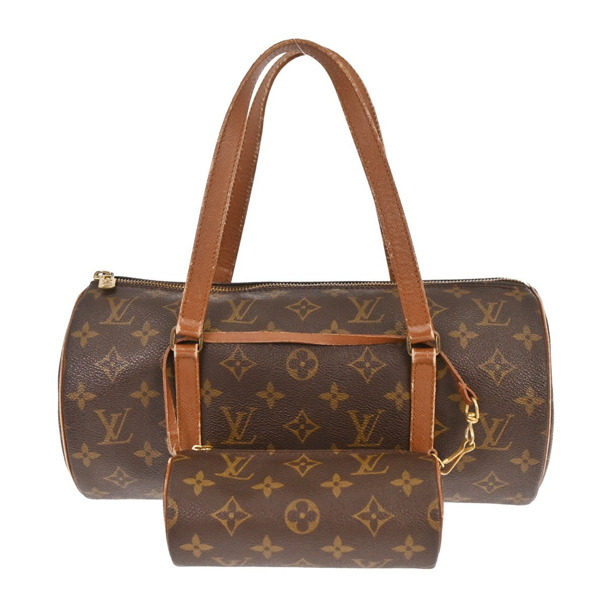 Louis Vuitton Papillon Handbag Monogram Canvas Brown Canvas Handbag ( )