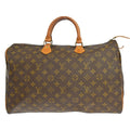 Louis Vuitton Speedy Handbag Monogram Canvas Brown Canvas Handbag ( )