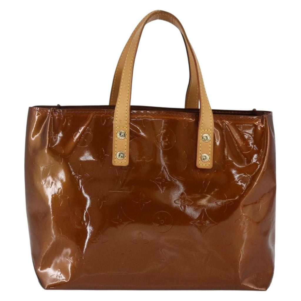 Louis Vuitton Reade Handbag Monogram Vernis Brown Patent_Leather Handbag (Authentic  )