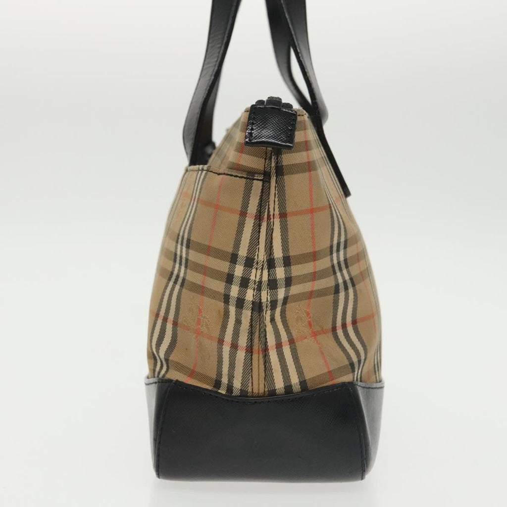 Burberry Nova Check Handbag Nova Check Canvas Beige Canvas Handbag (Authentic  )