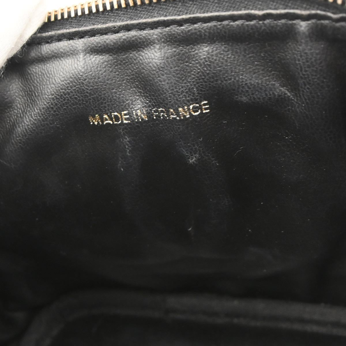 Chanel Vintage Timeless Cosmetic Case Caviar Black Leather Handbag (Authentic  )