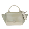 Celine Trapeze Bag Leather Beige Leather Handbag (Authentic  )