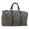 Christian Dior Vintage Trotter Boston Bag Diorissimo Canvas Navy Canvas Handbag ( )