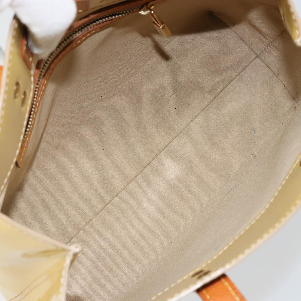 Louis Vuitton Reade Handbag Monogram Vernis Beige Patent_Leather Bag (Authentic  )