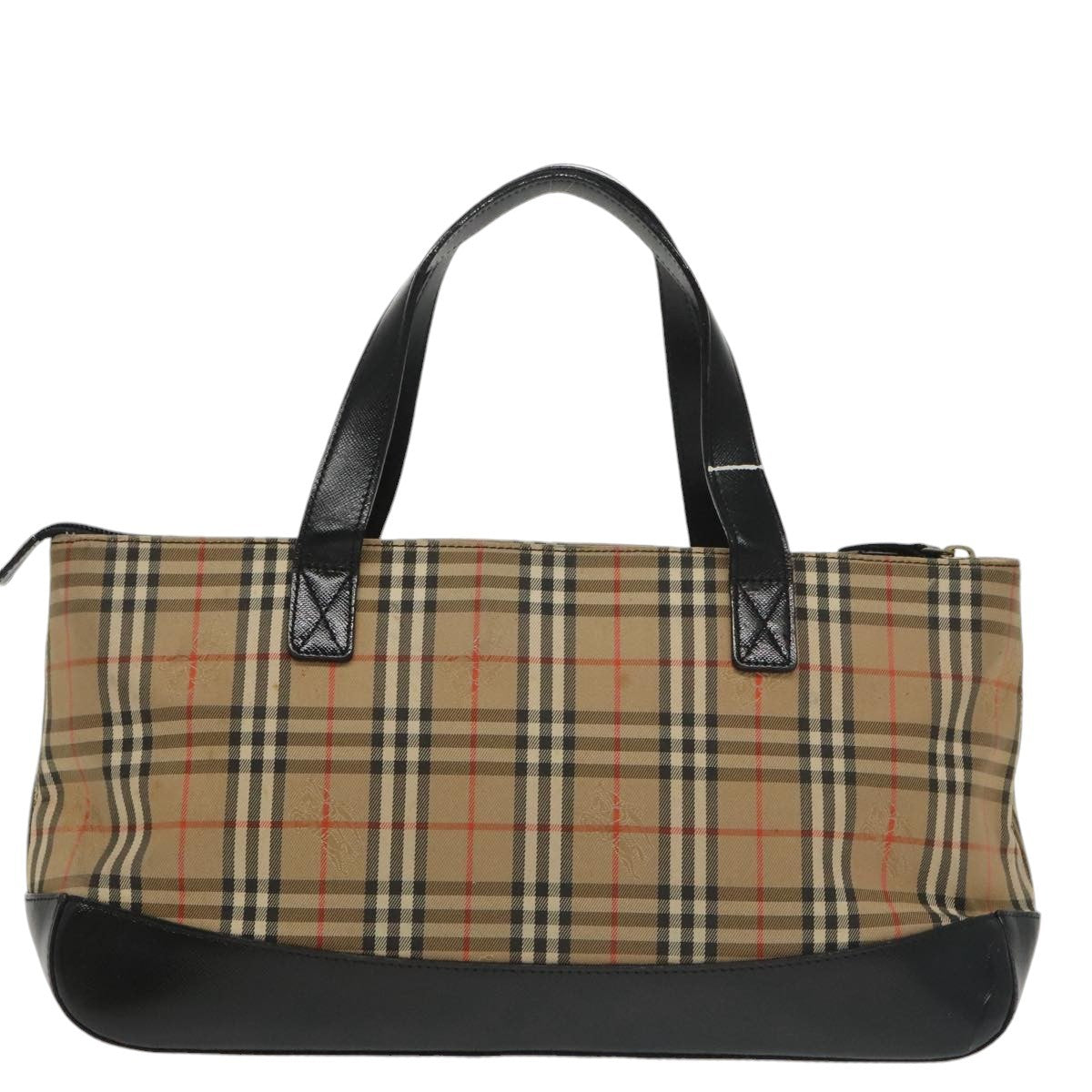 Burberry Nova Check Handbag Nova Check Canvas Beige Canvas Handbag (Authentic  )