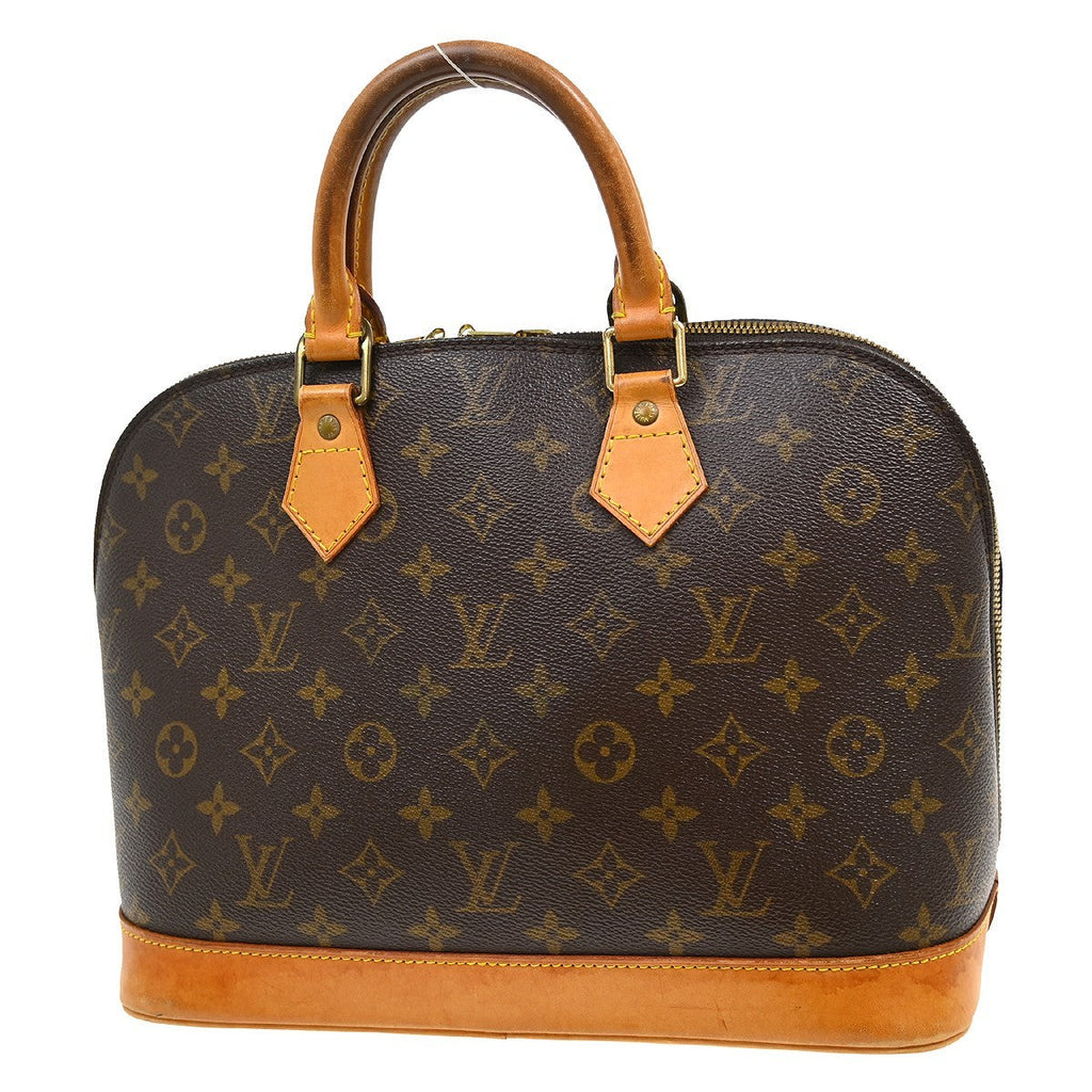Louis Vuitton Vintage Alma Handbag Monogram Canvas Brown Canvas Handbag ( )
