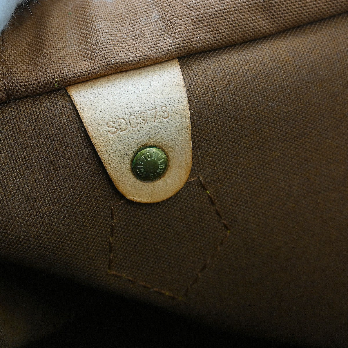 Louis Vuitton Speedy Handbag Monogram Canvas Brown Canvas Handbag ( )