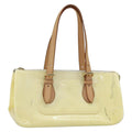 Louis Vuitton Rosewood Avenue Handbag Monogram Vernis Yellow Patent_Leather Handbag (Authentic  )