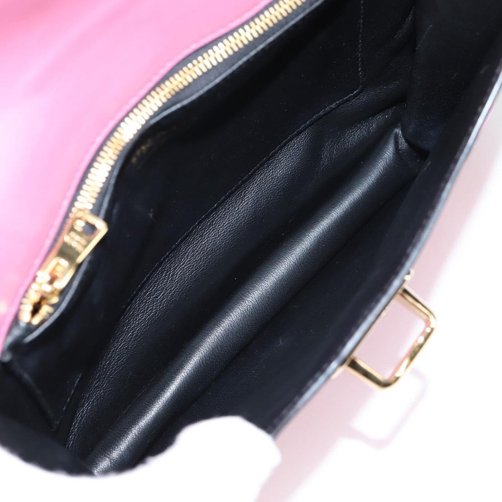 Prada Belle Top Handle Bag City Calf Pink Leather Bag (Authentic  )