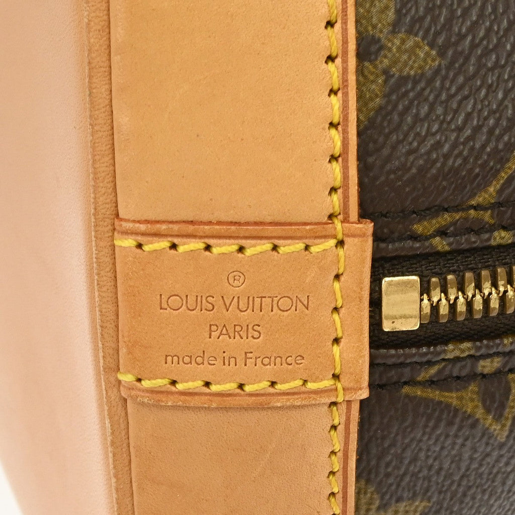 Louis Vuitton Alma Handbag Monogram Canvas Brown Canvas Handbag ( )