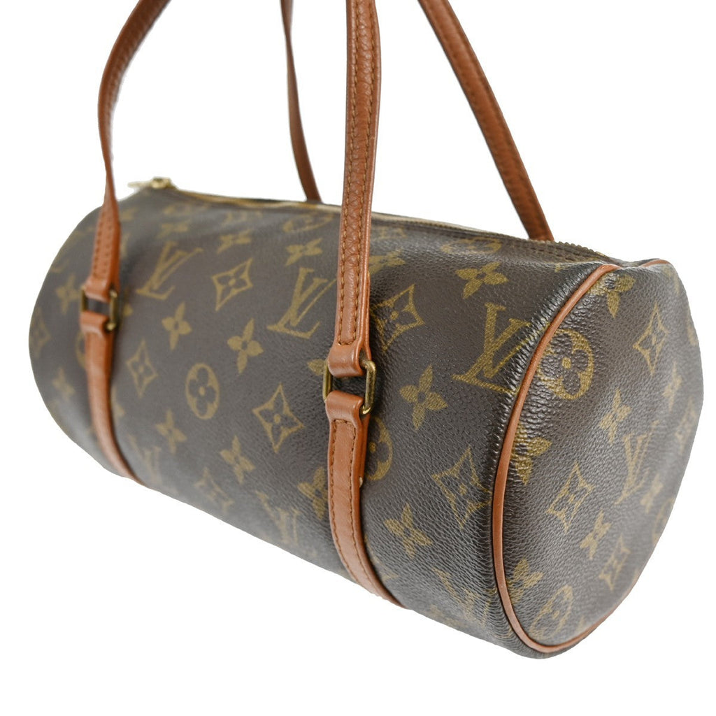 Louis Vuitton Papillon Handbag Monogram Canvas Brown Canvas Handbag ( )