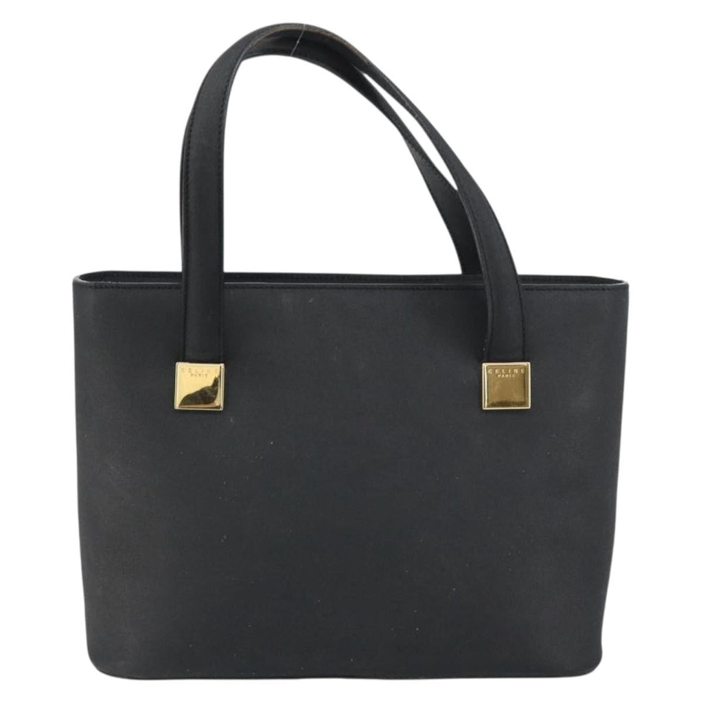 Celine Handbag Leather Black Leather Handbag (Authentic  )