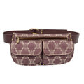 Celine Macadam Waist Bag Denim Brown Denim_Jeans Backpack Bag ( )