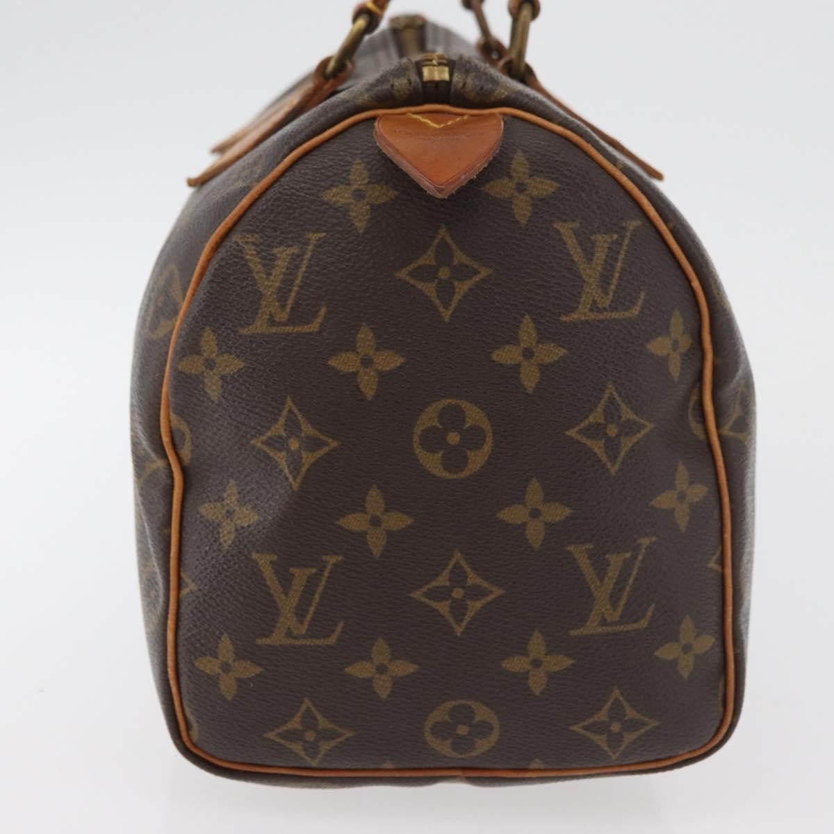 Louis Vuitton Speedy Handbag Monogram Canvas Brown Canvas Handbag ( )