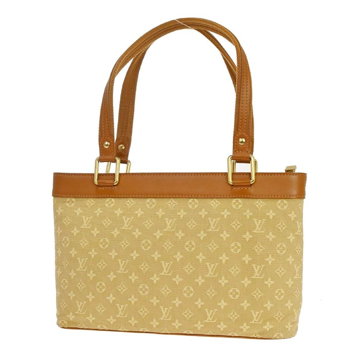 Louis Vuitton Lucille Handbag Mini Lin Beige Canvas Handbag ( )