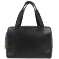 Loewe Anagram Handbag Leather Black Leather Handbag (Authentic  )