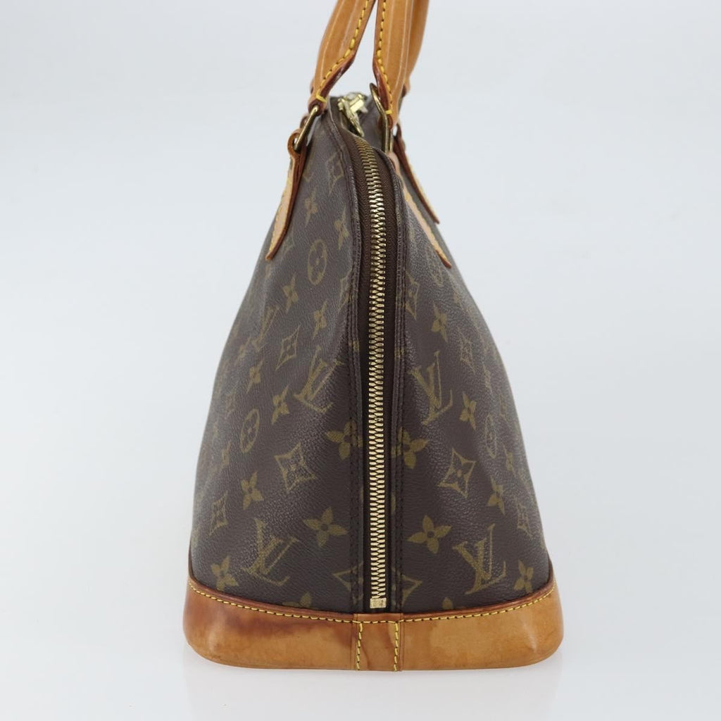 Louis Vuitton Alma Handbag Monogram Canvas Brown Canvas Handbag (Authentic  )