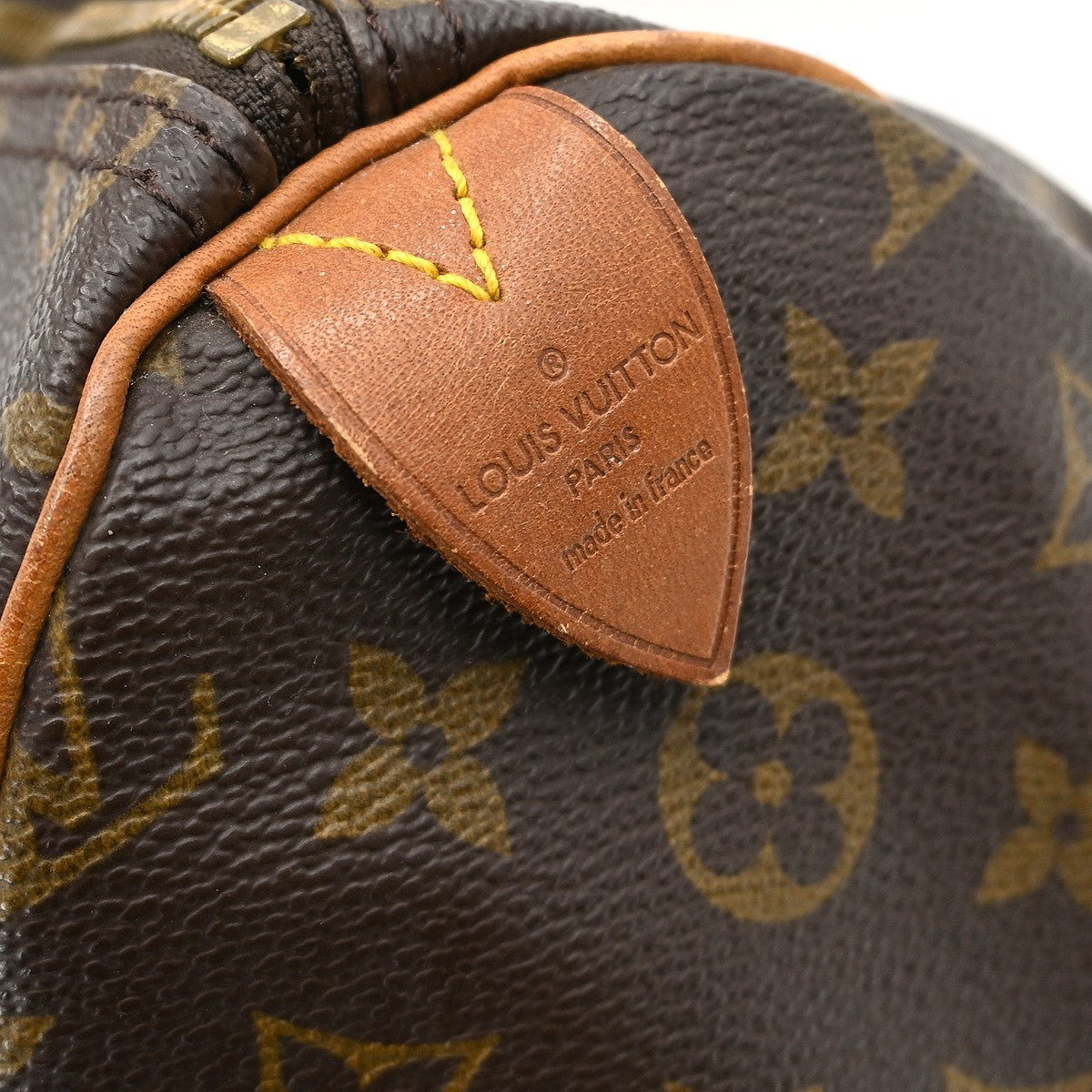 Louis Vuitton Speedy Handbag Monogram Canvas Brown Canvas Handbag ( )