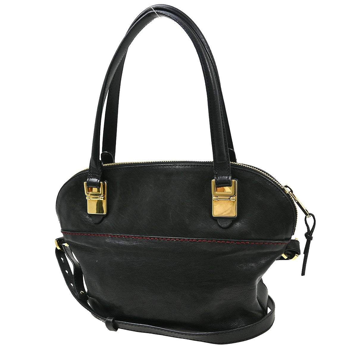 Chloe Vintage Handbag Leather Black Leather Handbag ( )