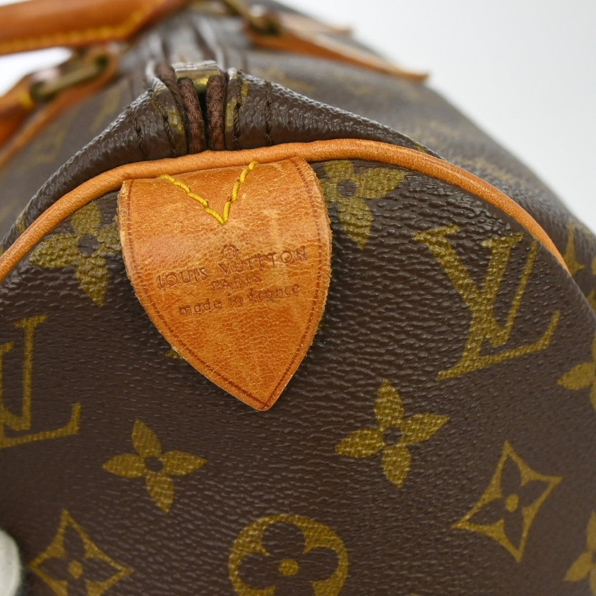 Louis Vuitton Speedy Handbag Monogram Canvas Brown Canvas Handbag ( )