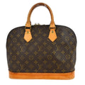 Louis Vuitton Alma Handbag Monogram Canvas Brown Canvas Handbag ( )