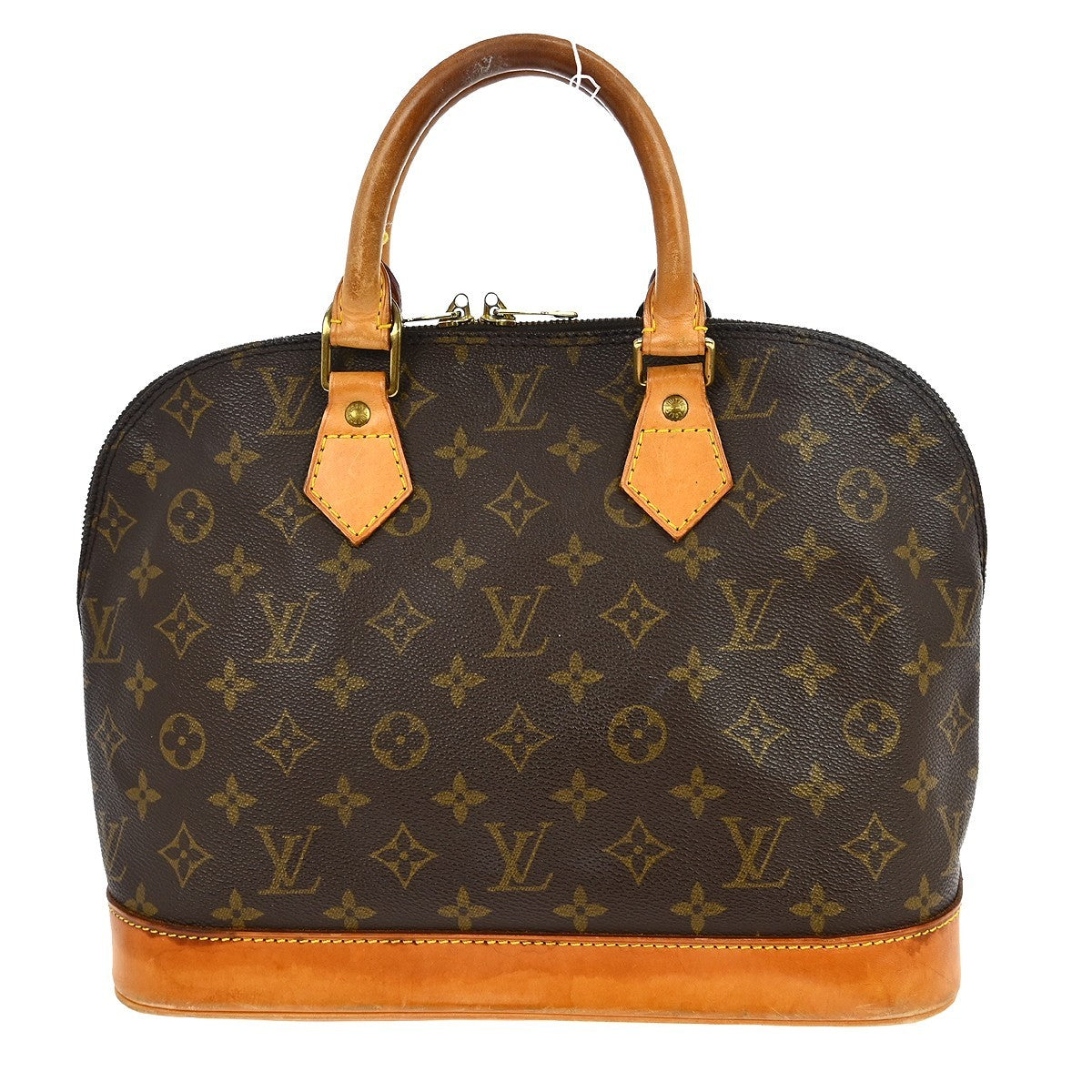 Louis Vuitton Alma Handbag Monogram Canvas Brown Canvas Handbag ( )