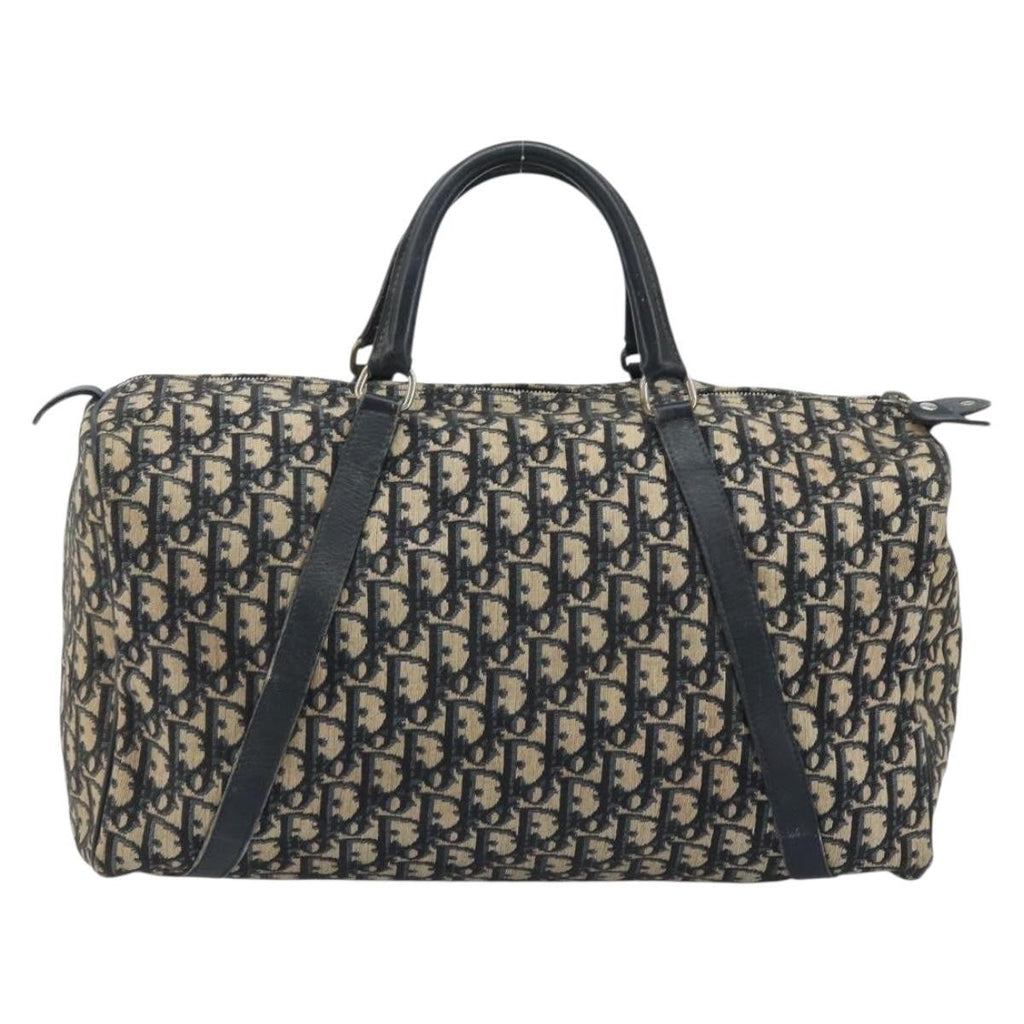 Christian Dior Vintage Trotter Handbag Canvas Navy Canvas Handbag ( )