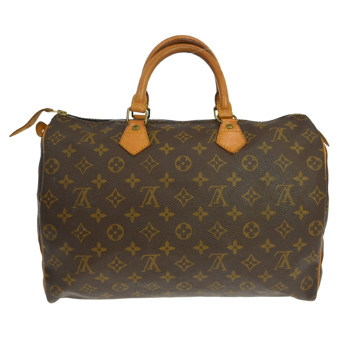 Louis Vuitton Speedy Handbag Monogram Canvas Brown Canvas Handbag ( )