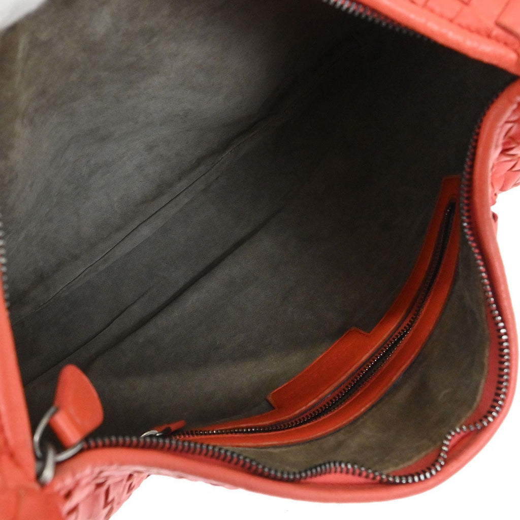 Bottega Veneta Veneta Hobo Intrecciato Nappa Pink Leather Handbag (Authentic  )