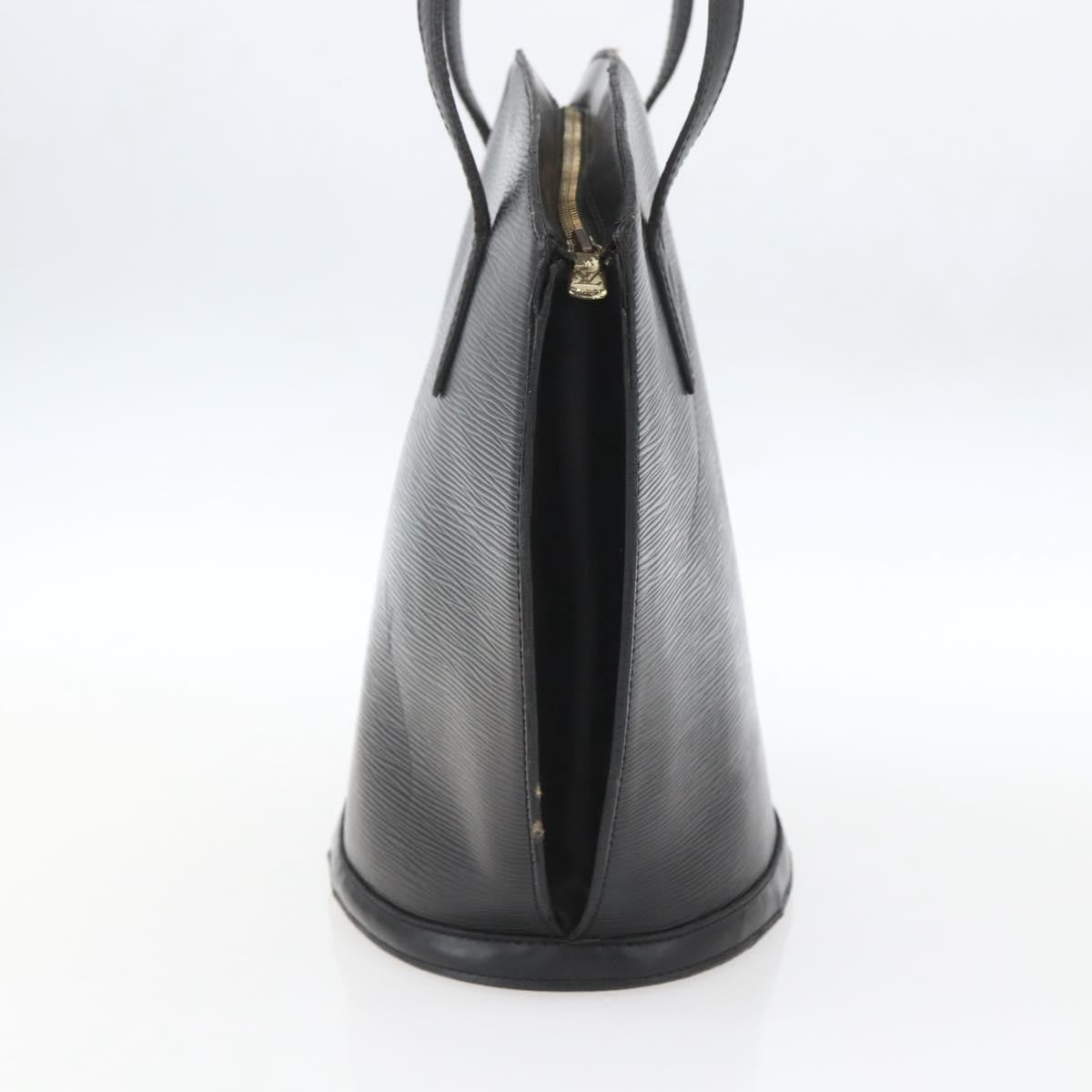 Louis Vuitton Saint Jacques Handbag Epi Leather Black Leather Handbag (Authentic  )
